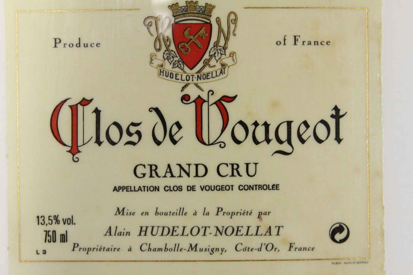 Domaine Alain Hudelot-Noellat Clos de Vougeot 2013