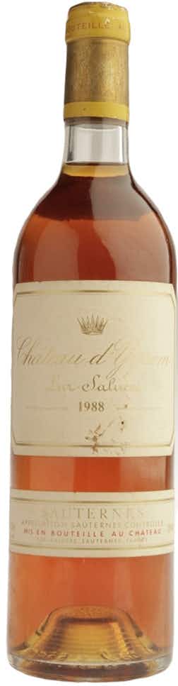 Chateau d'Yquem Sauternes 1988 3L Bottle