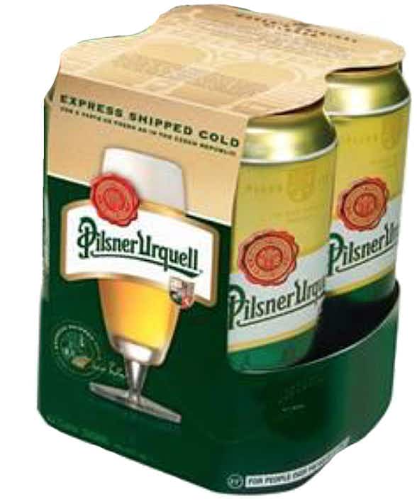Pilsner Urquell Pale Lager 4 pack 16oz Can