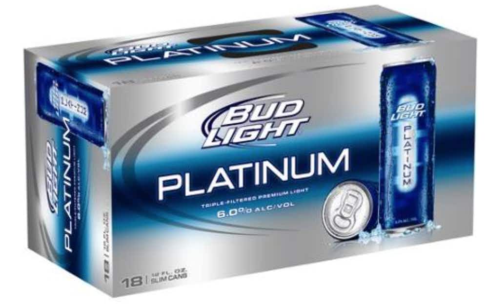 Budweiser Bud Light Platinum 18 pack 12oz Can
