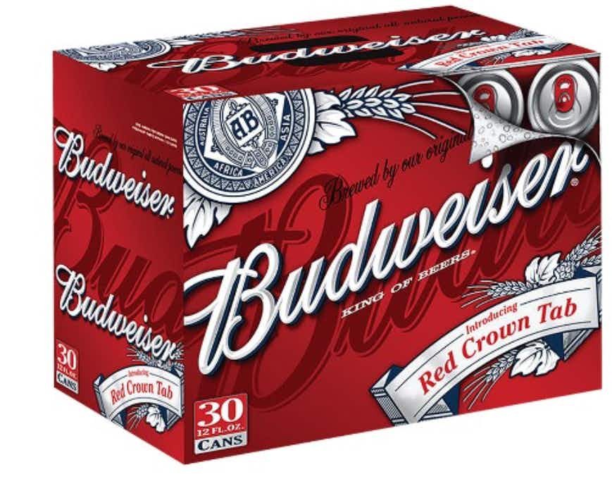 Budweiser Beer 30 pack 12oz