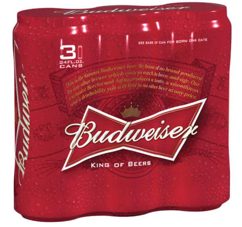 Budweiser Beer 3 pack 25oz Can