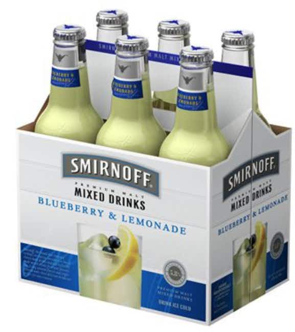Smirnoff Blueberry & Lemonade 6 pack 12oz