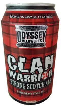 Odyssey Beerwerks Clan Warrior Strong Scotch Ale 12oz Can