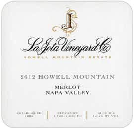 La Jota Vineyard Merlot 2012