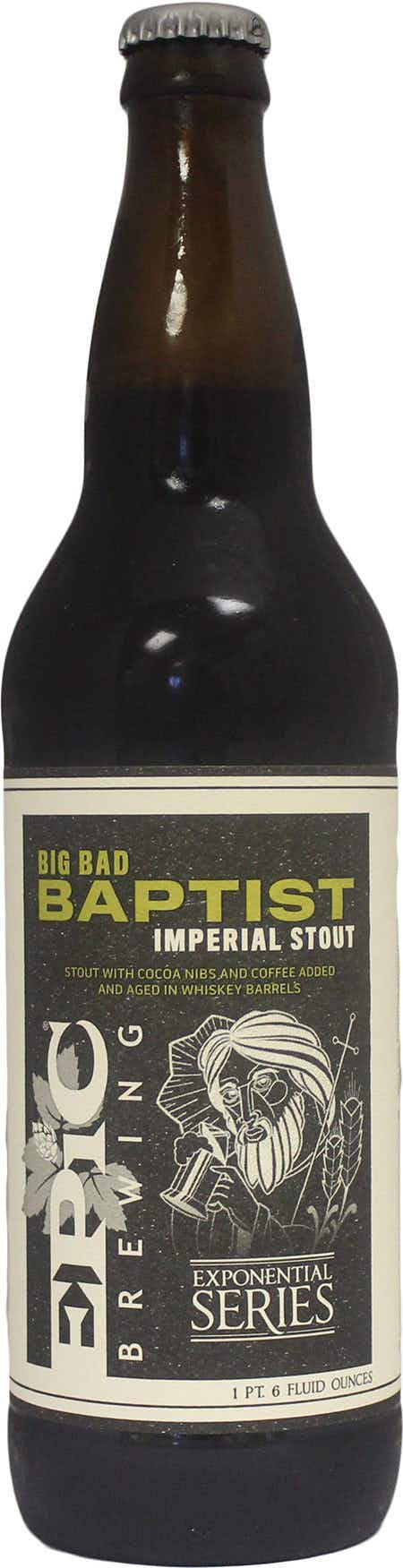 Epic Brewing Big Bad Baptist Imperial Stout 22oz