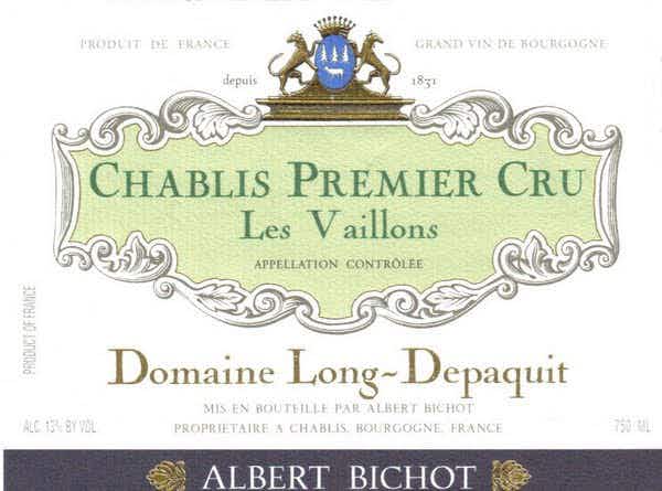 Albert Bichot Chablis Domaine Long Depaquit Les Vaillons 2013