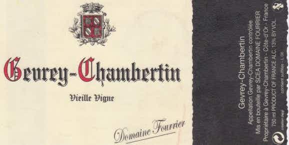 Domaine Fourrier Gevrey Chambertin Vieilles Vignes 2013