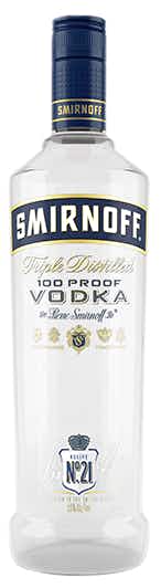 Smirnoff Vodka 100 Proof 1L