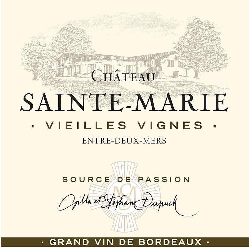 Chateau Sainte Marie Entre Deux Mers Vielles Vignes 2014