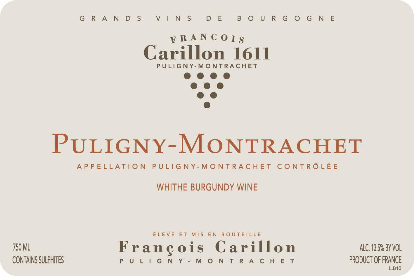 Domaine Francois Carillon FRANCOIS CARILLON PULIGNY MONTRACHET AC 13 750ML f carillon puligny montrachet 2013