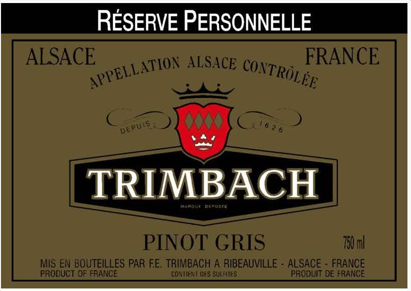 Trimbach Reserve Personnelle Pinot Gris