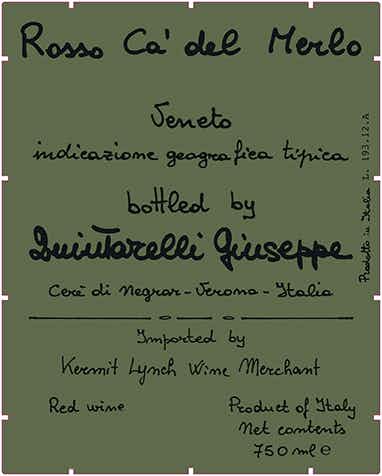 Giuseppe Quintarelli Rosso Ca' del Merlo 1994