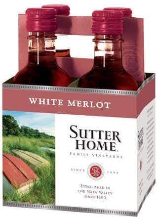 Sutter Home White Merlot 4 pack 187ml Bottle