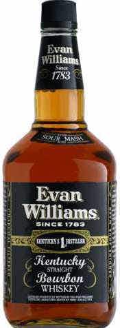 Evan Williams Black Label Kentucky Straight Bourbon Whiskey 1.75L