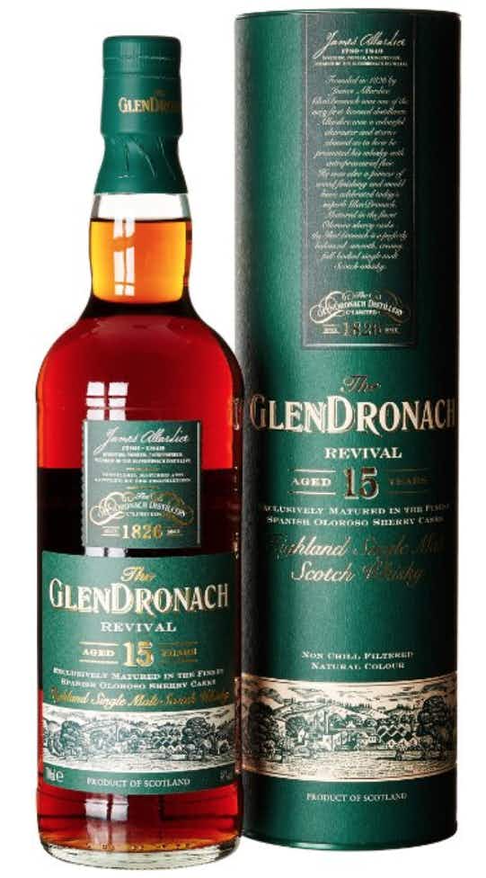 Glendronach Revival Single Malt Scotch Whisky 15 year old