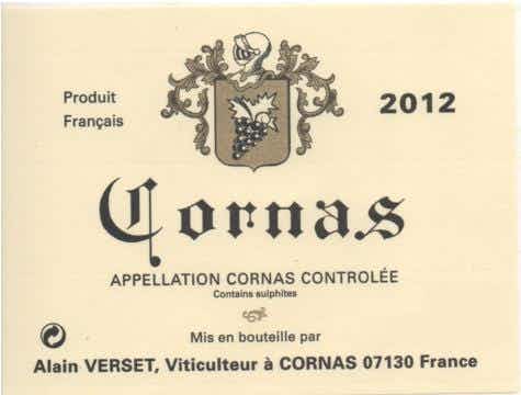 Alain Verset Cornas 2015