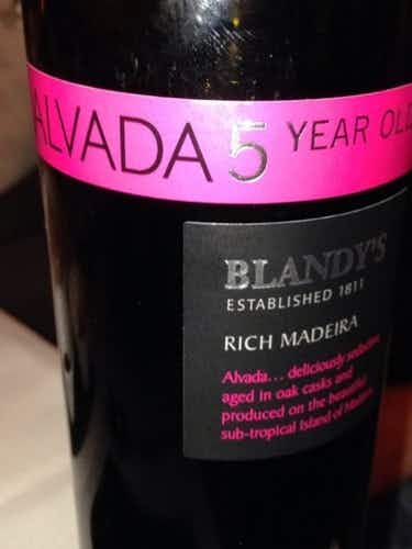 Blandy's Alvada Madeira 5 year old