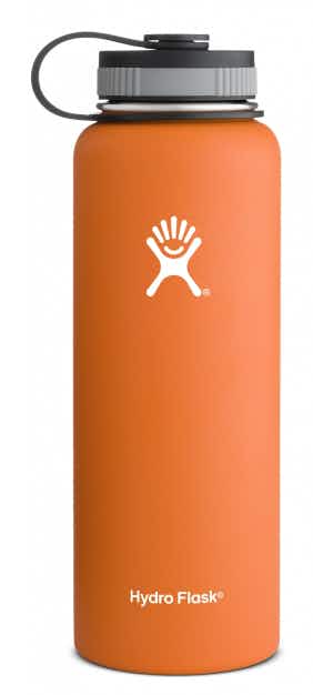 Hydro Flask Wide Mouth Insulated Bottle 40oz Orange Zest 750ml