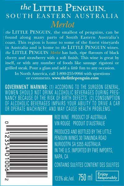 The Little Penguin Merlot 2015 1.5L