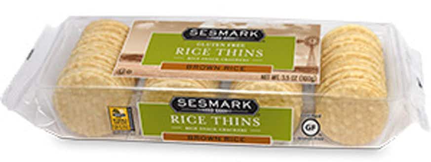Sesmark Rice Thins - Brown Rice 3.5oz Box