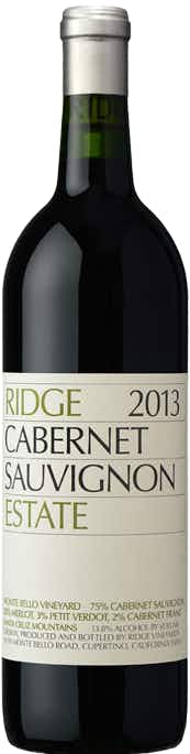 Ridge Vineyards Estate Cabernet Sauvignon 2013