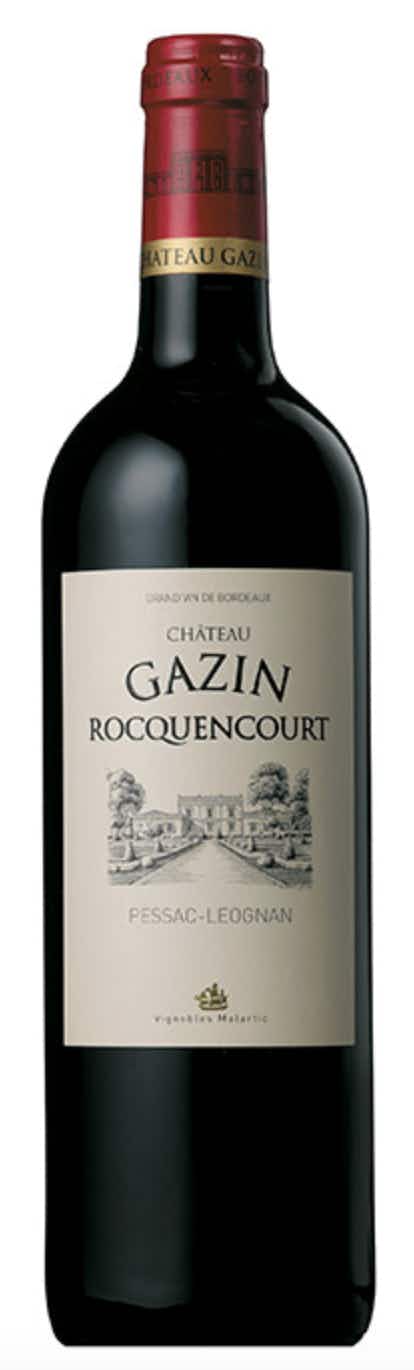 Chateau Gazin Rocquencourt Pessac Léognan 2012