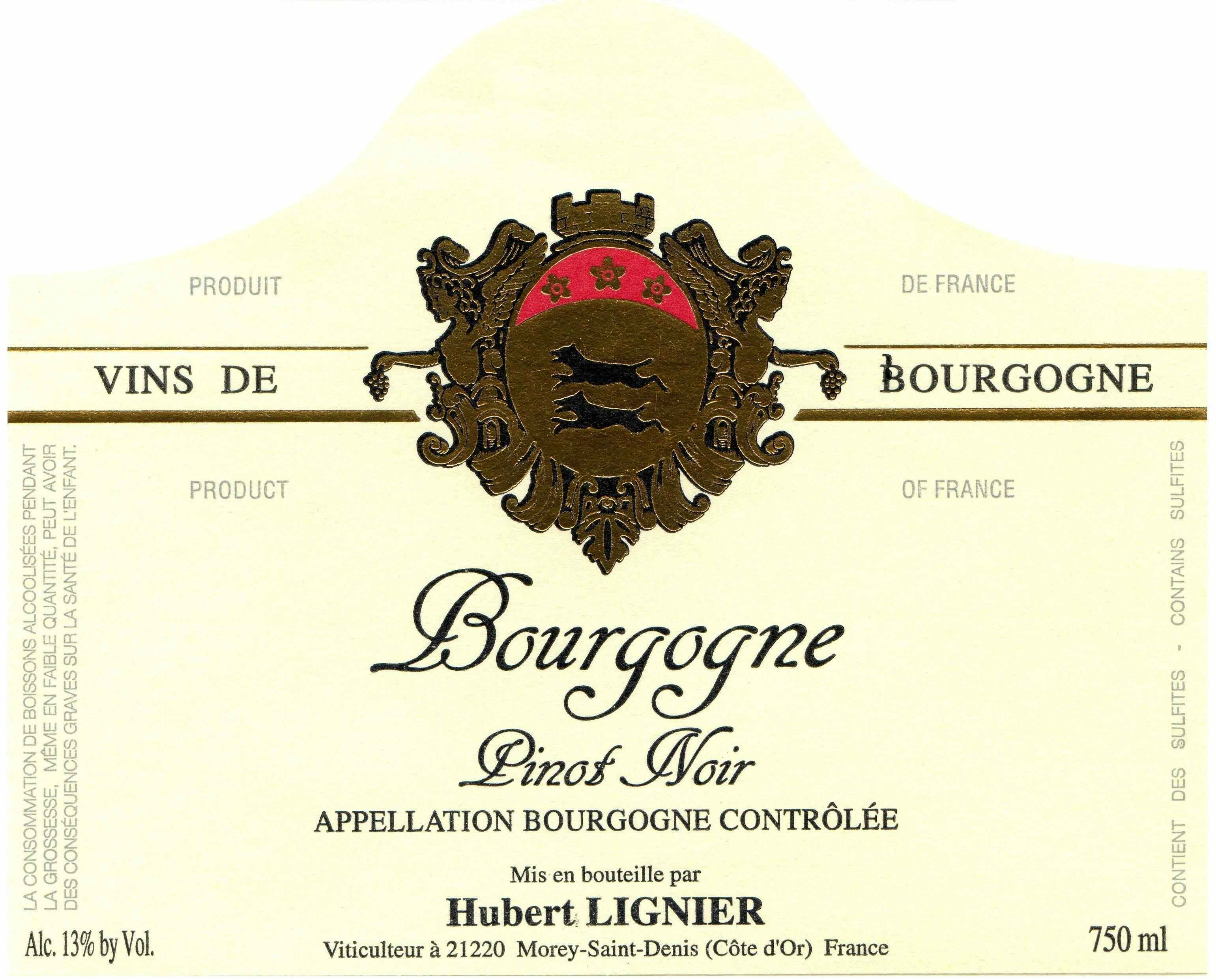 Domaine Hubert Lignier BOURGOGNE ROUGE 2014