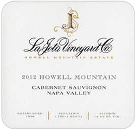 La Jota Vineyard Cabernet Sauvignon 2012