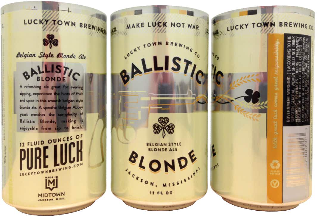 Lucky Town Brewing Company Ballistic Blonde 6 pack 355ml