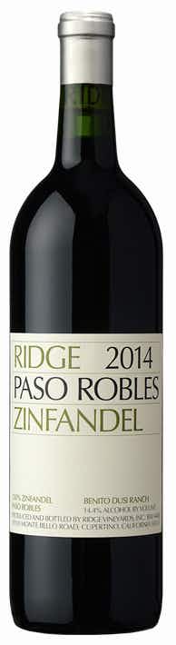 Ridge Vineyards Paso Robles Zinfandel 2014