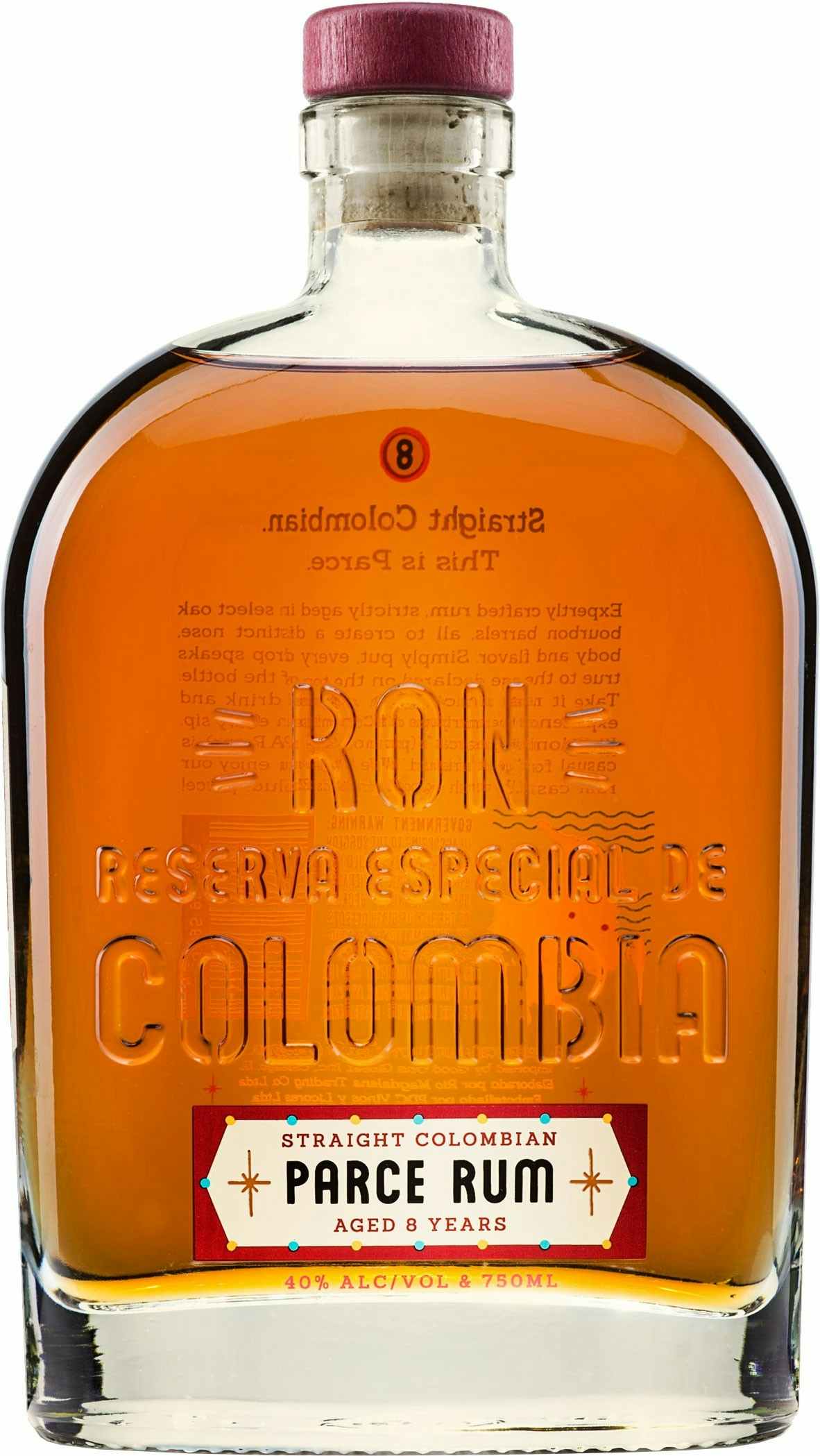 Parce Rum Straight Colombian Rum 8 year old