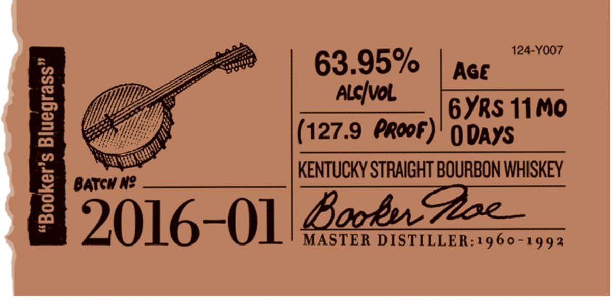 Booker's 2016-01 Booker’s Bluegrass 6 year old