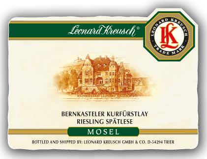Leonard Kreusch Bernkasteler Kurfuerstlay Riesling Spatlese 2015