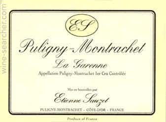 Etienne Sauzet Puligny Montrachet La Garenne 2016