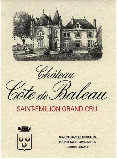 Chateau Cote de Baleau Saint Emilion 2010