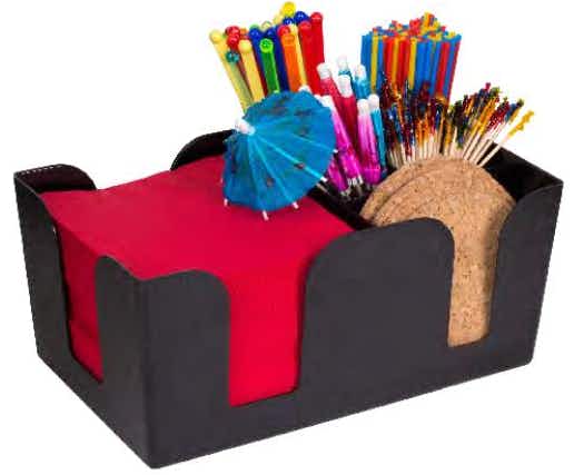 Franmara Black Six Item Bar Caddy