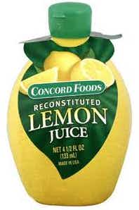 Concord Foods Lemon Juice 4.5oz Plastic Bottle