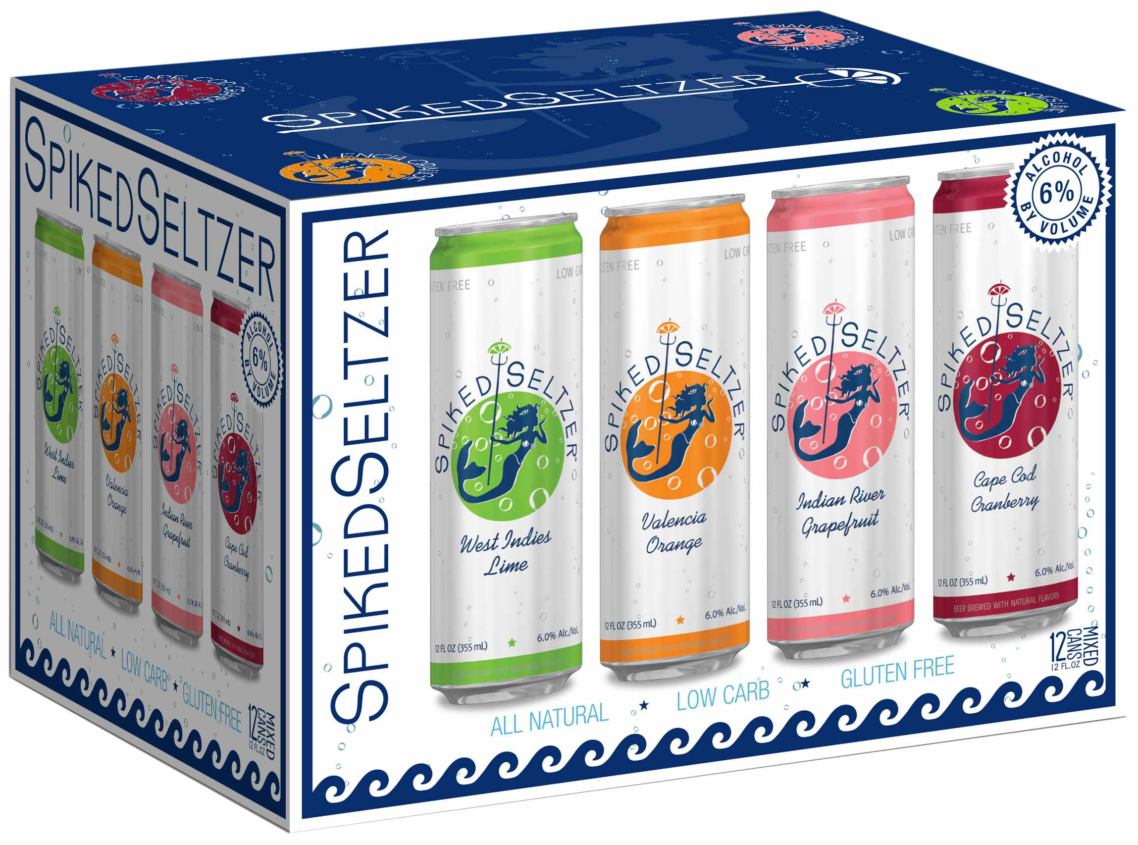 Spiked Seltzer Variety Pack 12 pack 12oz