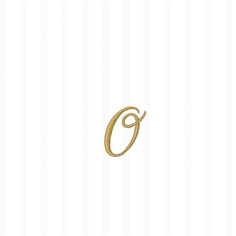 Ideal Home Range Cocktail Napkin Stripes Monogram O 750ml