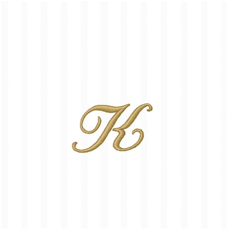Ideal Home Range Cocktail Napkin Stripes Monogram K 750ml