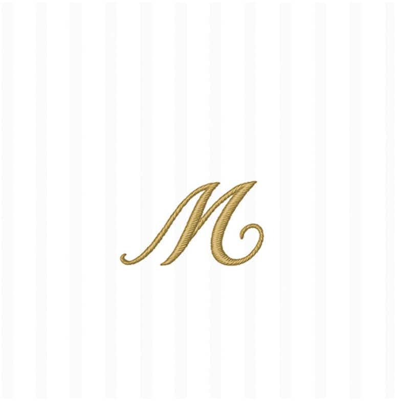 Ideal Home Range Cocktail Napkin Stripes Monogram M 750ml
