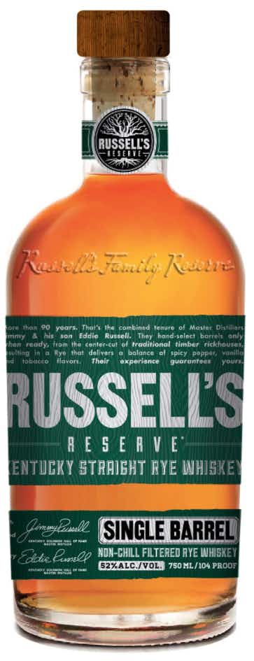 Russell's Reserve Single Barrel Reserve Kentucky Straight Rye Whiskey