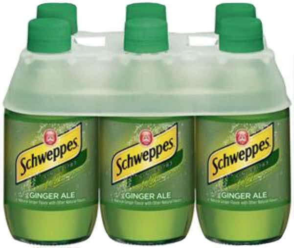 Schweppes Ginger Ale 6 pack 10oz Bottle
