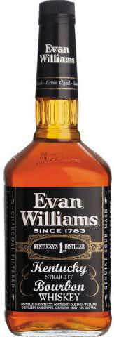 Evan Williams Black Label Kentucky Straight Bourbon Whiskey 1L