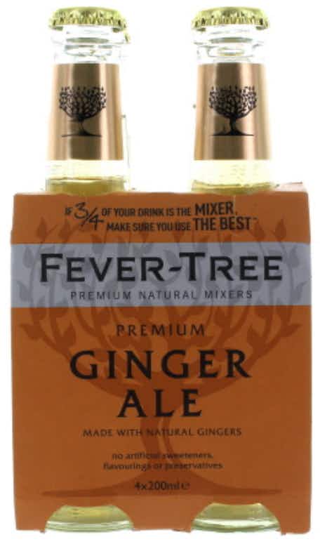 Fever Tree Ginger Ale 4 pack 200ml