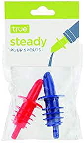 True Fabrications Steady Pour Spouts Red & Blue 2 pack 750ml