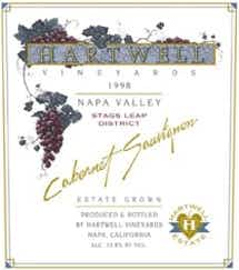 Hartwell Estate Cabernet Sauvignon 1998