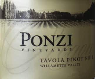 Ponzi Vineyards Tavola Pinot Noir 2015