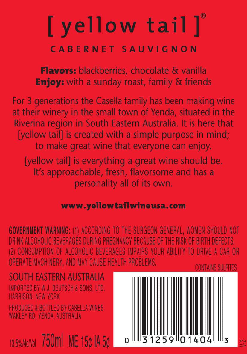 Yellow Tail Cabernet Sauvignon